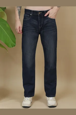 Mast & Harbour Men Cotton Mid-Rise Comfort Relaxed Fit Light Fade Stretchable Jeans