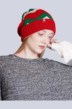 Bharatasya Unisex Self Design Casual Beanie