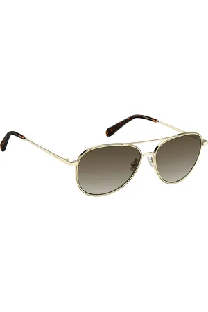 Fossil Heritage Women Aviator Sunglasses with UV Protected Lens 716736219455