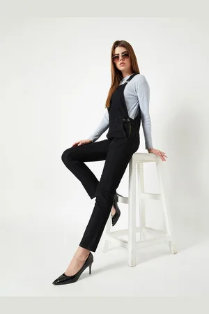 Miss Chase Women Straight Leg Denim Dungaree