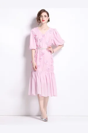JC Collection Women A-Line Midi Dress