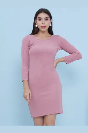 Puella Women Round Neck Bodycon Dress