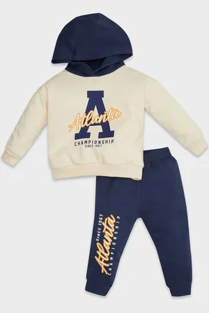 DeFacto Boys Printed Hooded Long Sleeves Sweatshirt With Jogger