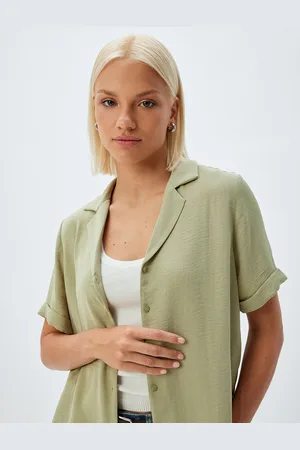 Koton Women Extended Sleeves Shirt Style Top