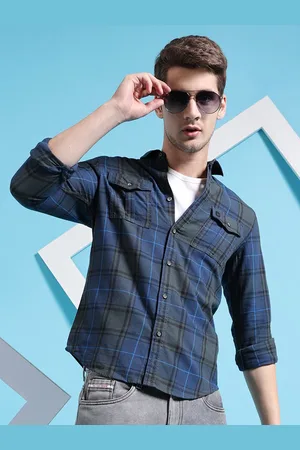 The Indian Garage Co Men Opaque Checked Casual Shirt