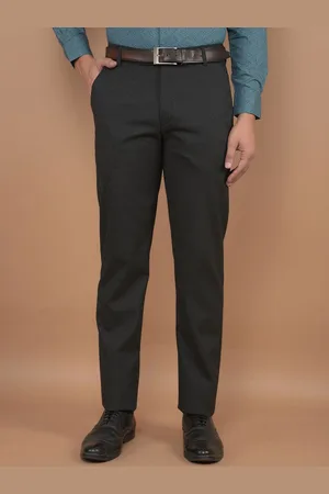 Canary London Men Smart Slim Fit Wrinkle Free Formal Trousers