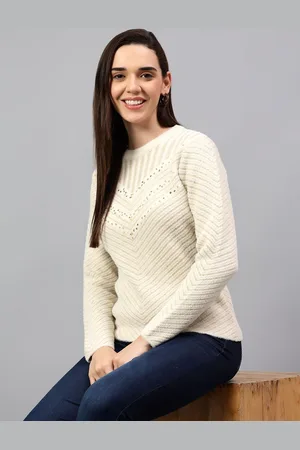 CANTABIL Women Self Design Pullover