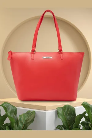 Caprese PU Structured Shoulder Bag with Applique