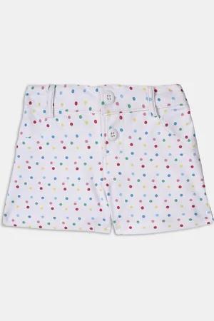 YK Girls Geometric Printed Pure Cotton Shorts