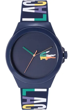 Lacoste Men Blue Dial & Printed Straps Analogue Watch 2011184