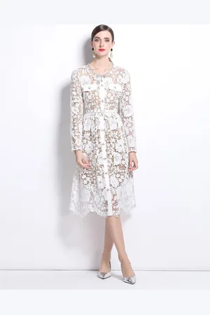 JC Collection Women Floral Printed A-Line Midi Dress