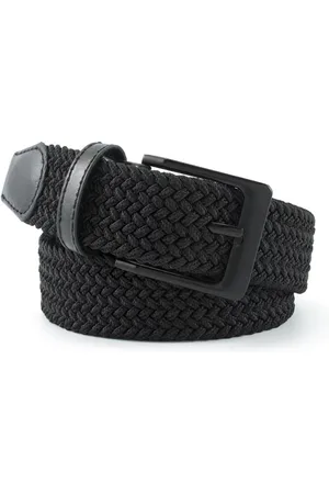 The Tie Hub Men Braided Stretchable Casual Elasticated Belt