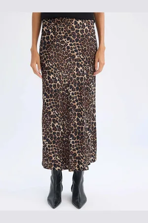 DeFacto Women Animal Printed Straight Maxi Skirt