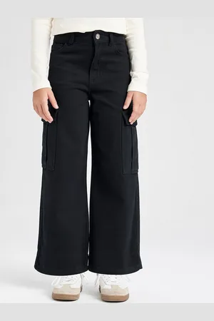 DeFacto Girls Regular Fit Cotton Cargos Trousers