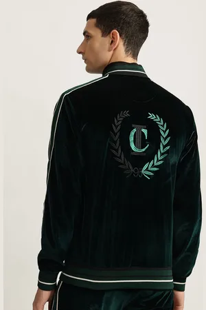ICONIC Men Embroidered Typography Cotton Sweatshirt
