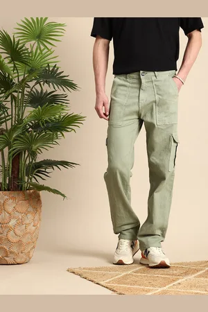 Mast & Harbour Men Straight Fit Cargo Styles Stretchable Jeans