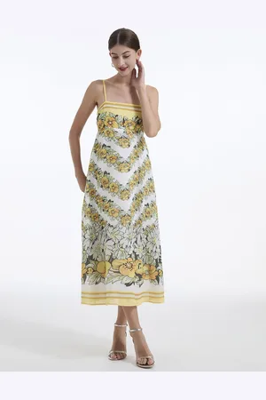 JC Collection Women Floral Printed Midi Dress