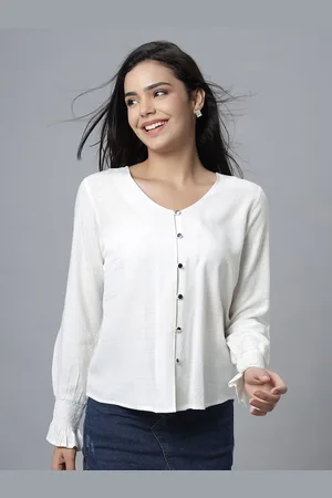 Chemistry Women Solid Round Neck Top