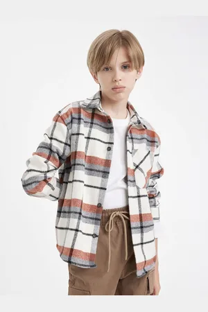 DeFacto Boys Tartan Checks Opaque Checked Casual Shirt