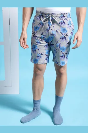 The Indian Garage Co Men Floral Printed Mid-Rise Shorts