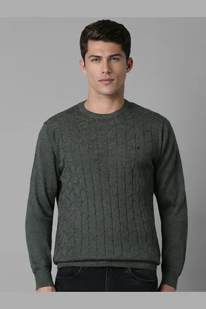 Louis Philippe Men Striped Pullover