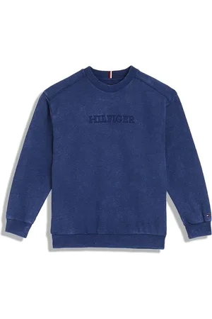 Tommy Hilfiger Boys Brand Logo Printed Cotton Sweatshirt