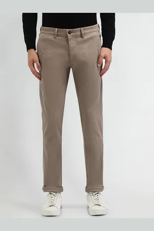 Arrow Men Cotton Urban Slim Fit Mid-Rise Chinos Trousers