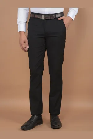 Canary London Men Smart Slim Fit Wrinkle Free Formal Trousers