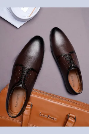LOUIS STITCH Men Formal Lace Up Derby Shoes