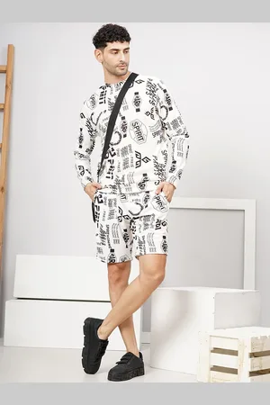 The Indian Garage Co Typography Printed Long Sleeve Sweatshirt & Shorts