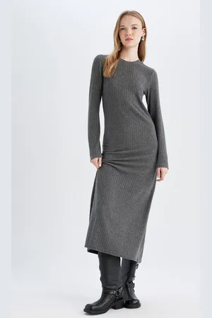 DeFacto Women Sheath Midi Dress