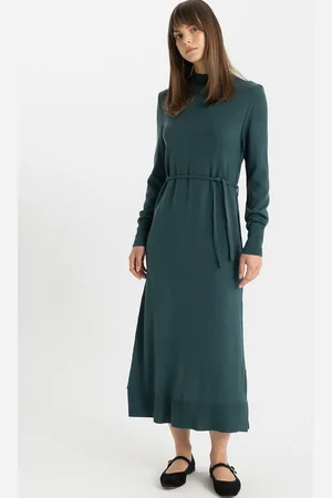 DeFacto Women A-Line Midi Dress