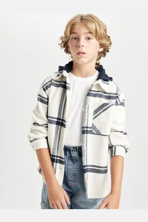 DeFacto Boys Opaque Checked Casual Shirt