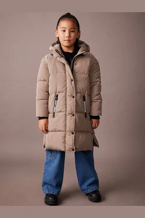 DeFacto Girls Camouflage Longline Padded Jacket