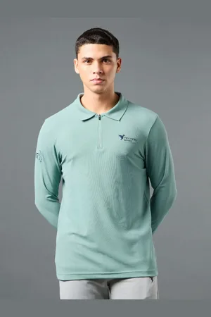 TECHNOSPORT Men Polo Collar Anti Static Slim Fit T-shirt
