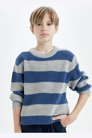 DeFacto Boys Striped Pullover Sweater