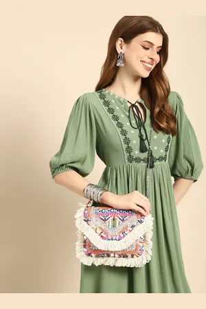 Sangria Textured Embellished Sling Bag