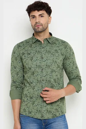 Duke Men Slim Fit Floral Opaque Printed Casual Shirt