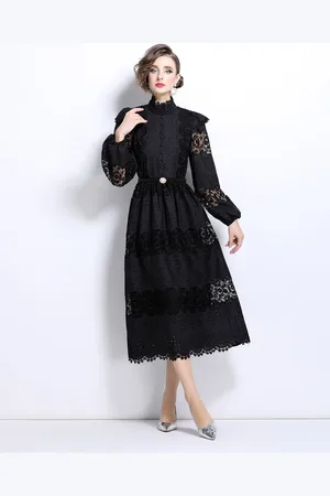 JC Collection Women Fit & Flare Midi Dress