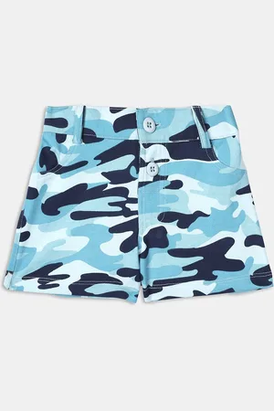 YK Girls Camouflage Printed Pure Cotton Shorts