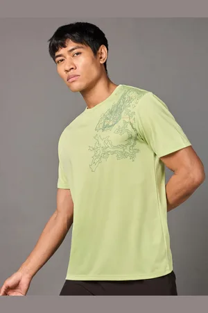 Cult Men Round Neck Printed Trail Running T-shirt