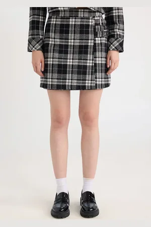 DeFacto Women Checked Skorts Mini Skirt