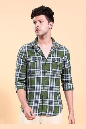 The Indian Garage Co Men Checked Casual Shirt