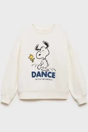 MANGO Girls Pure Cotton Peanuts Printed Sweatshirt