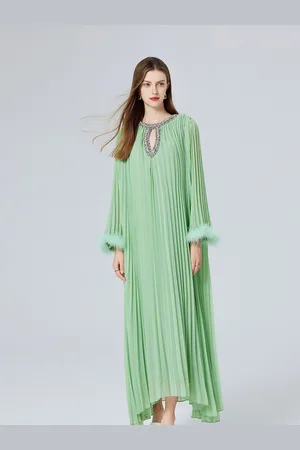 JC Collection Women Flared Sleeve Maxi Dress