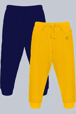 KiddoPanti Pack Of 2 Unisex Kids Joggers Track Pants