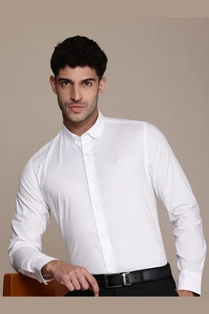 Nautica Men Classic Slim Fit Pure Cotton Formal Shirt