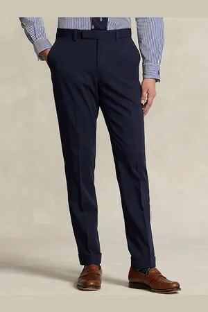 Ralph Lauren Men Mid-Rise Slim-Fit Trousers
