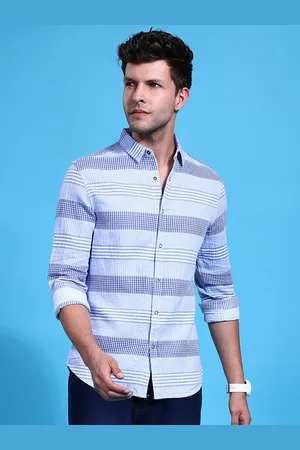 The Indian Garage Co Men Slim Fit Opaque Checked Casual Shirt