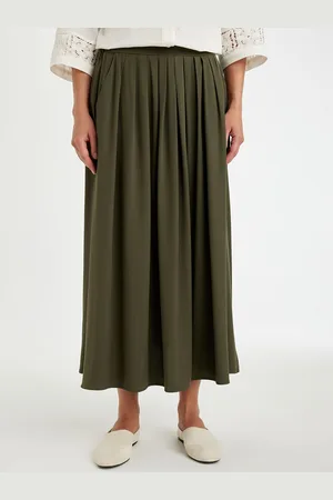DeFacto Women A-Line Straight Maxi Skirt